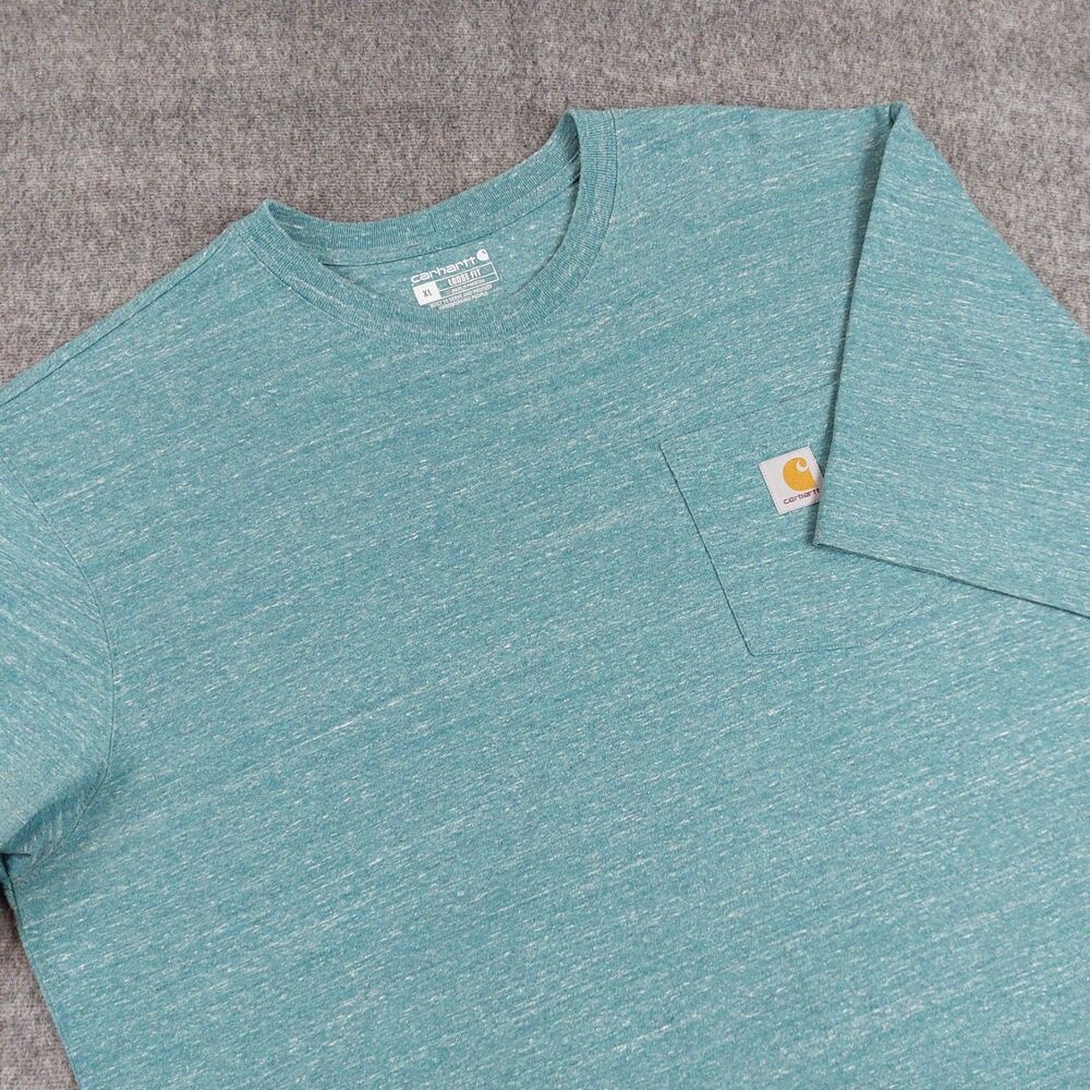 Carhartt Iconic K87 Pocket T-Shirt Men's XL Green Loose Fit Short Sleeve